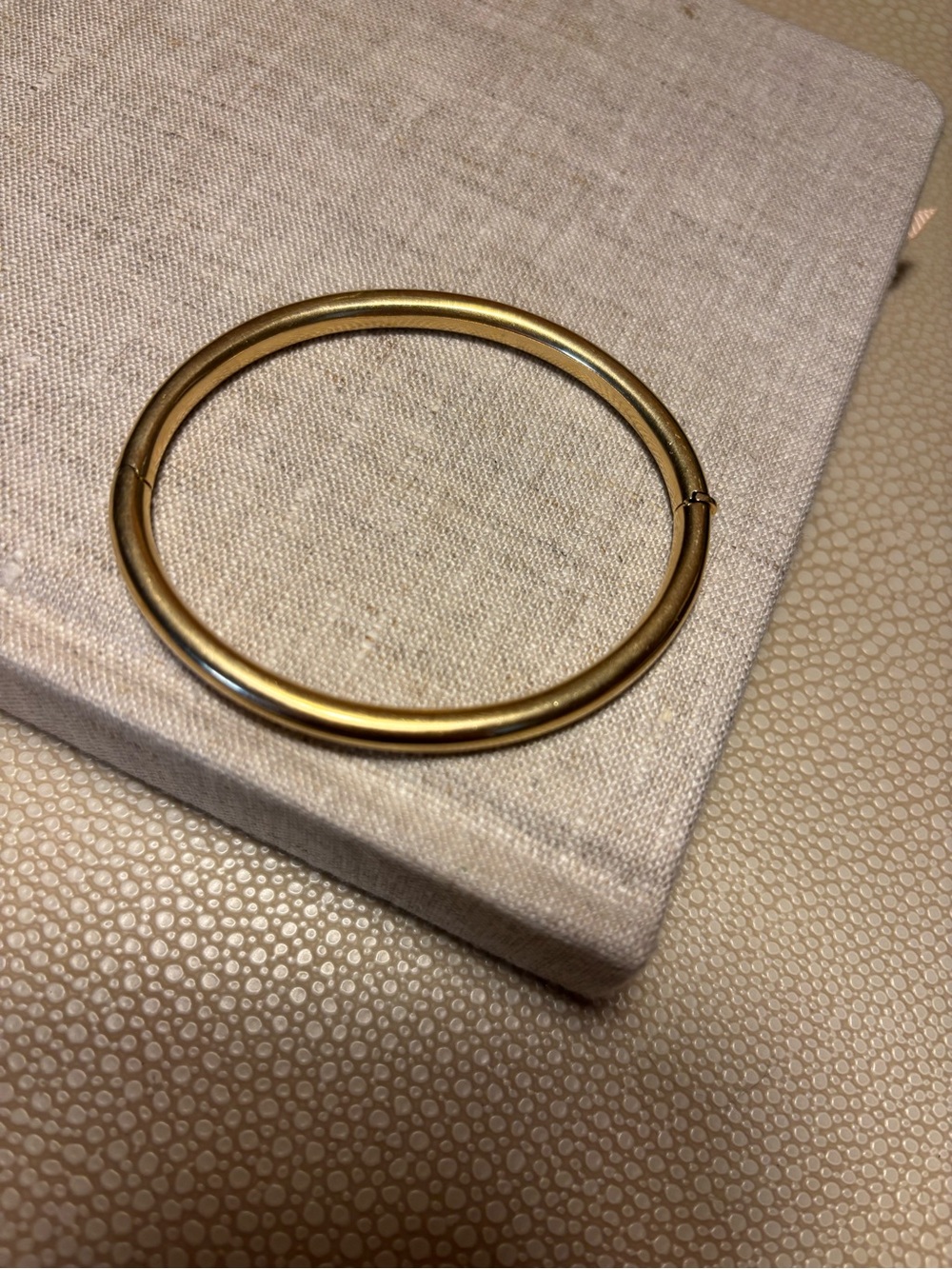 14k gold bangle bracelet.